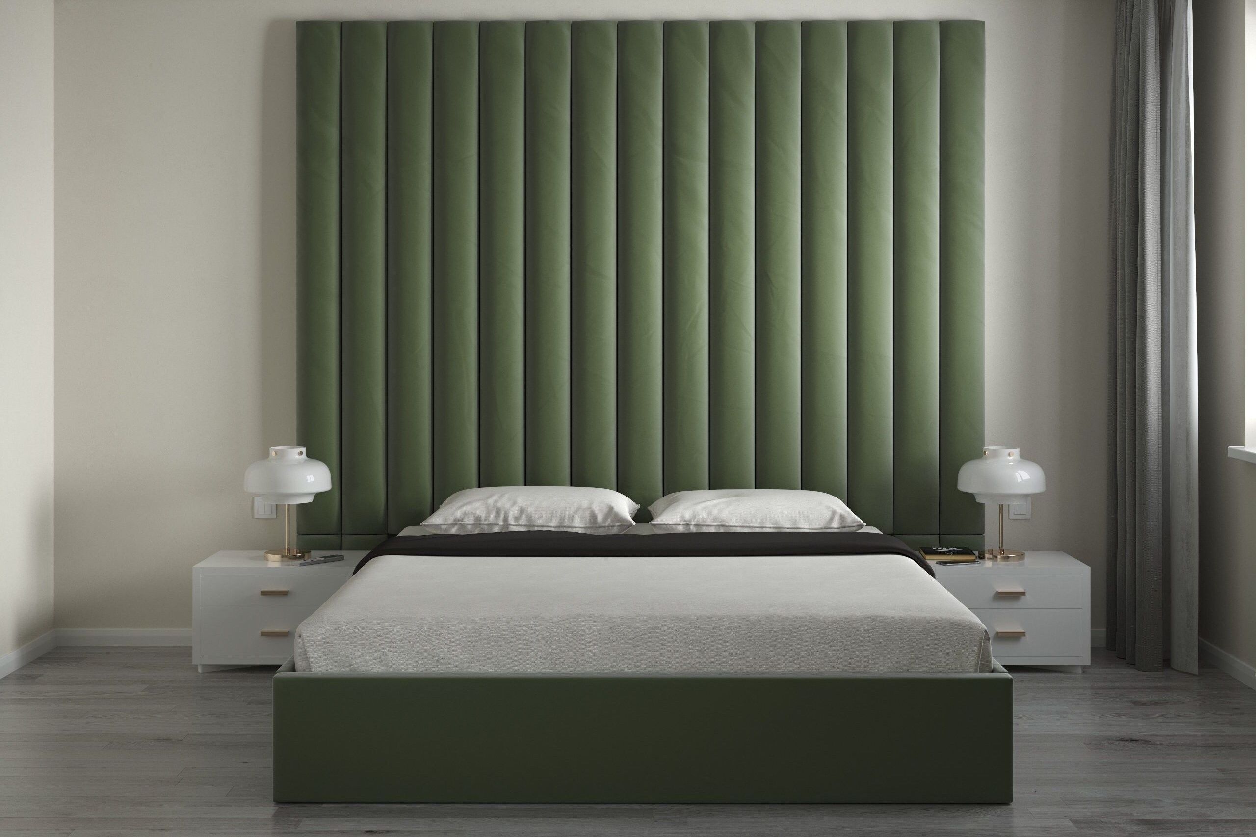 3D  Reusable and Removable   Velvet  Upholstered DIY Wall Mounted Panels  Fabric headboards  Panel