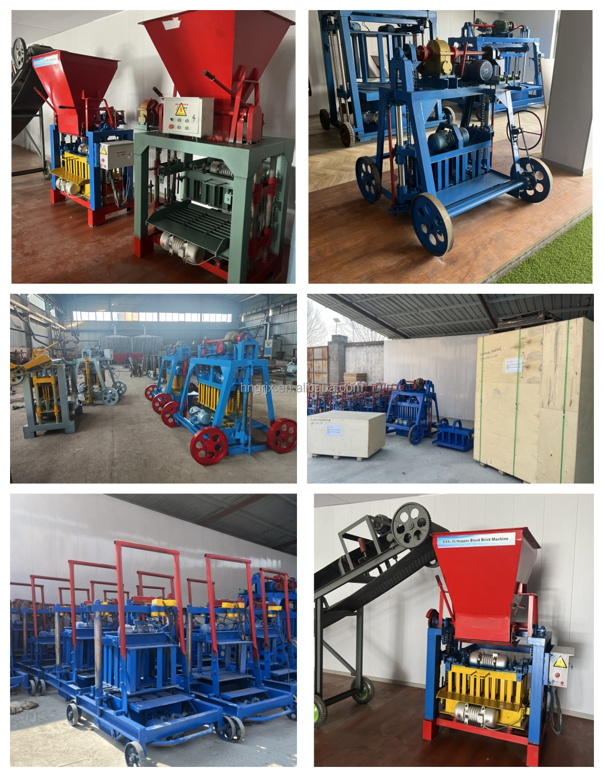 QT4-24 Concrete Block Machine Price Interlocking Manual Brick Making Machinery