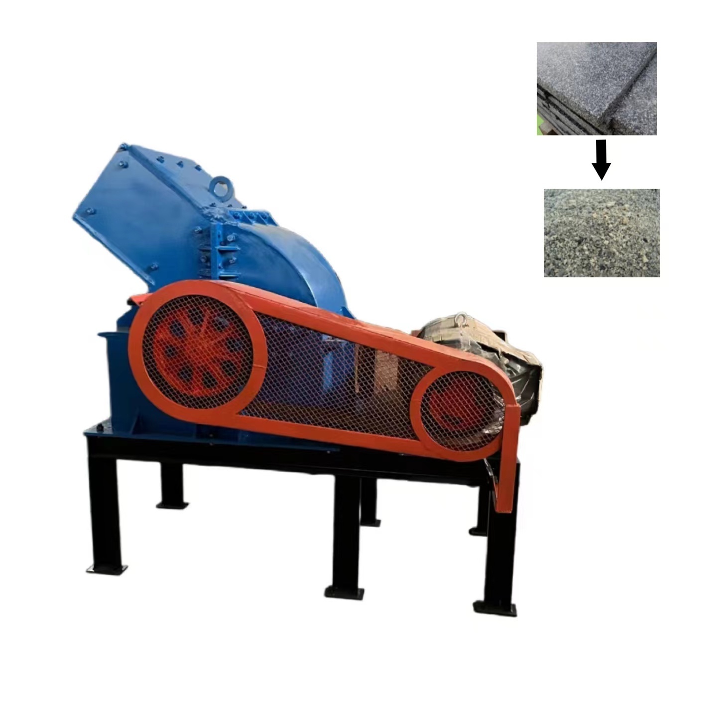 Hammer Mill Wood Crusher Price Small Hammer Crusher Grinder Clay Soil Slag Ash Hammer Crusher For Sale