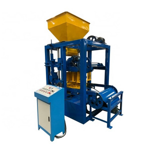 Semi Automatic QT4-24 Concrete Fly Ash Hollow Solid Block Make Machine Brick Making Machinery Factory Price