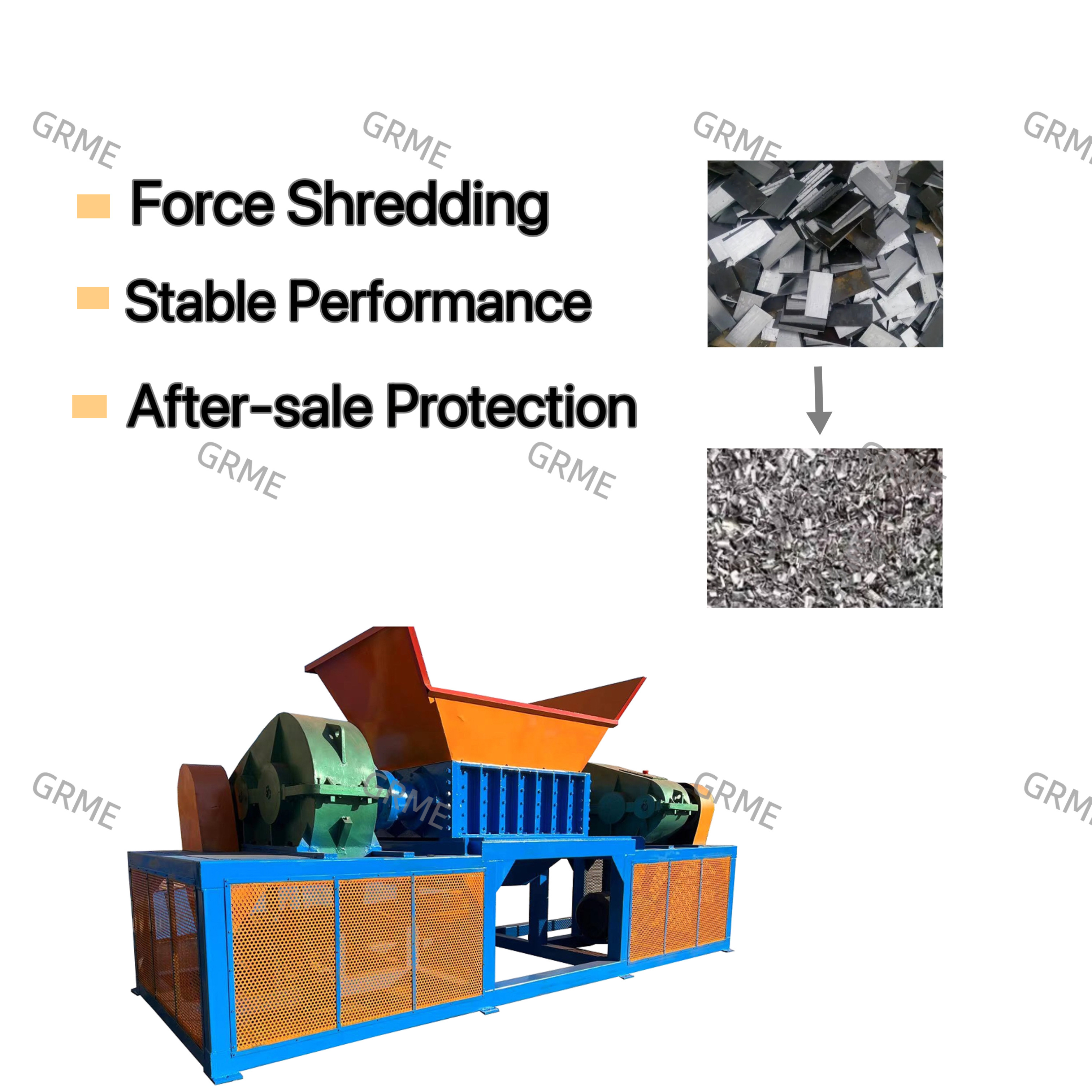 High Quality Waste Shredder Plastic Scrap Metal Shredder Machine Prices