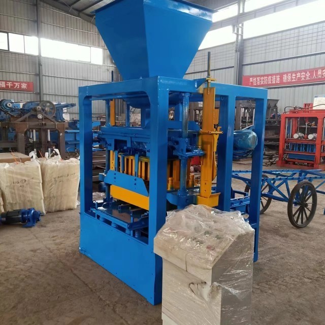 QT4-24 Concrete Block Machine Price Interlocking Manual Brick Making Machinery