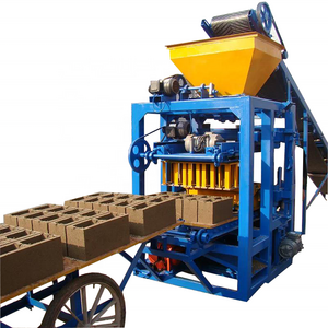 QT4-24 Concrete Block Machine Price Interlocking Manual Brick Making Machinery