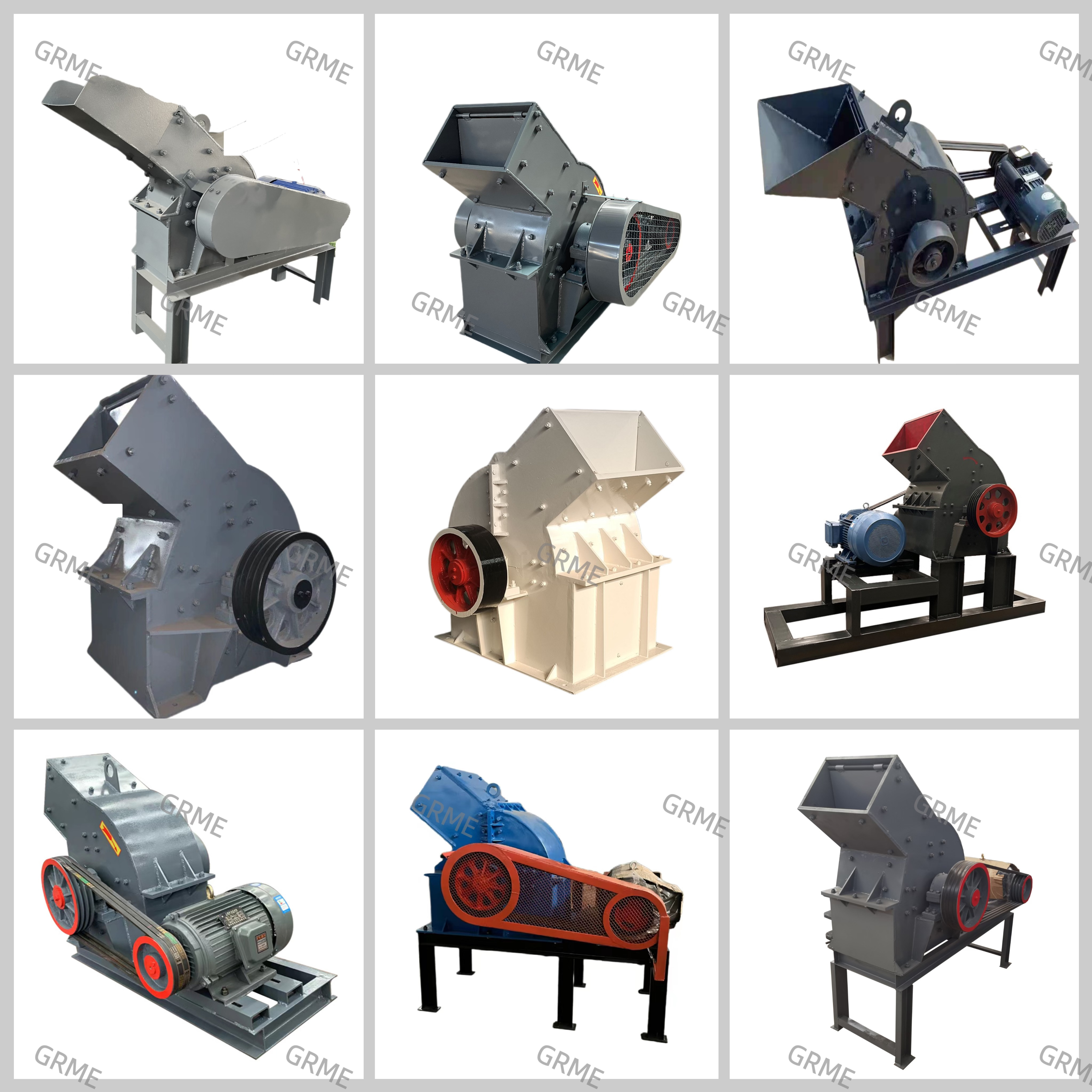 Hammer Mill Wood Crusher Price Small Hammer Crusher Grinder Clay Soil Slag Ash Hammer Crusher For Sale