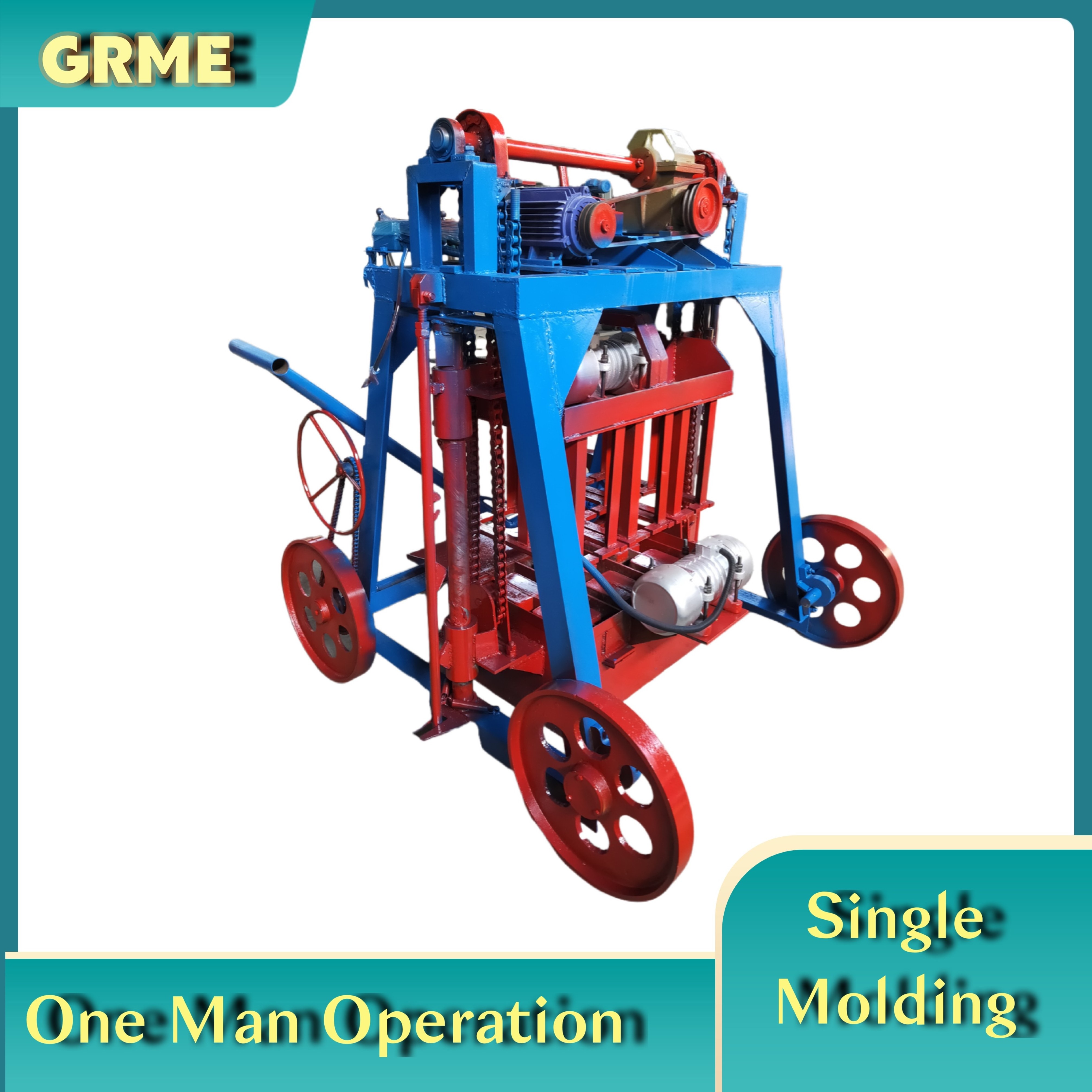 GRZ4-45 Block Making Machine Kenya Shop Online Concrete Diesel Engine Block and Brick Making Machine Car Engine Crane Global