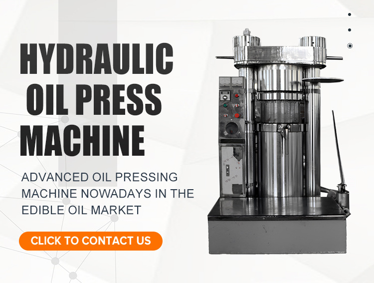 Hydraulic Automatic Grade Cold Pressed Oil Machine Soybean and Cotton Seed Oil Press Machine for Home Use Manufacturing Plant