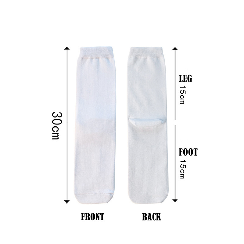 Hot Sale Wholesale Low MOQ Cheap Custom Printing Sublimation Custom Blank Socks