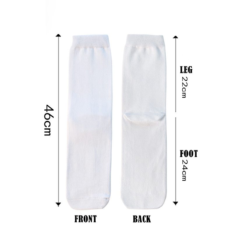 Hot Sale Wholesale Low MOQ Cheap Custom Printing Sublimation Custom Blank Socks