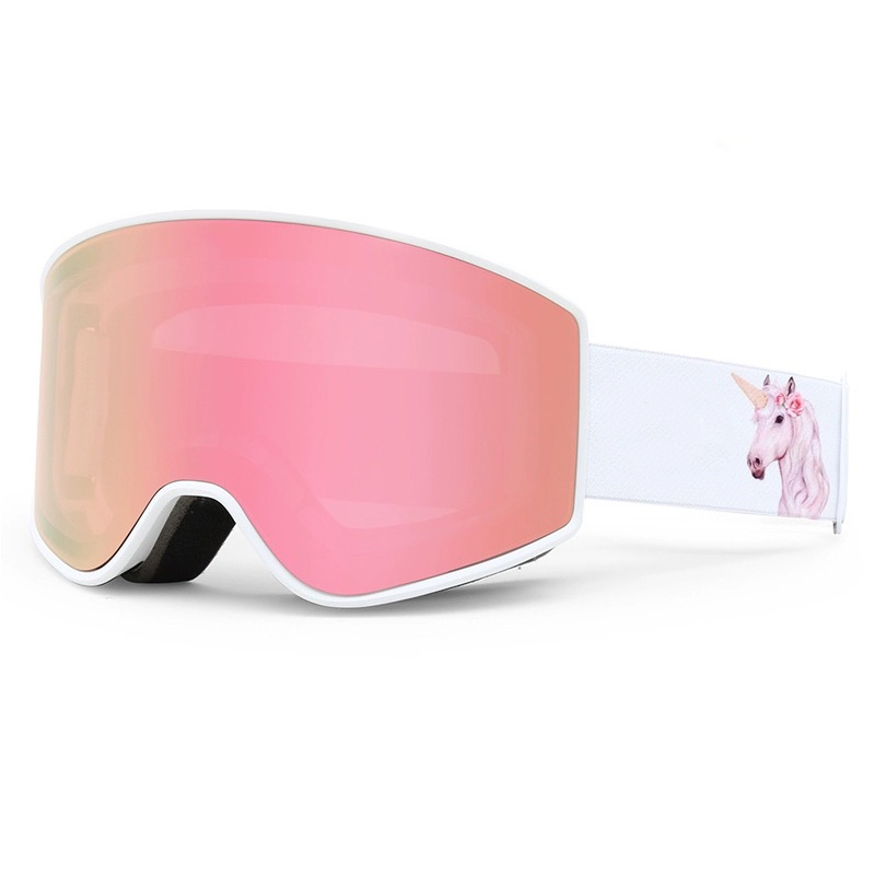 Wholesale OEM Anti-fog Fashion Magnetic Case Basic Covers Snow Goggle Glasses Lens Ski Goggle