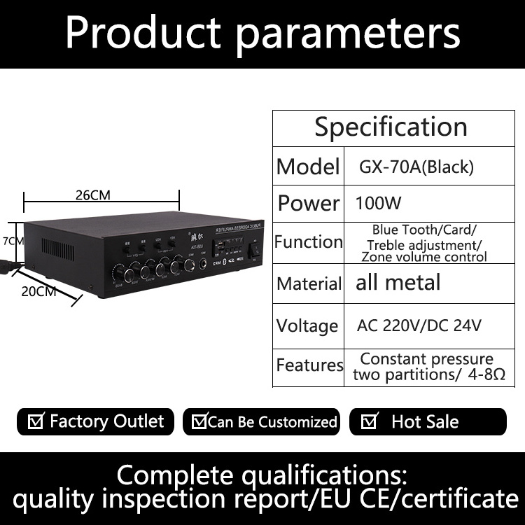 Gongxiang Amplifier Subwoofer Power Amplifier Professional 6000 Watts Amplifier With Subwoofer Output