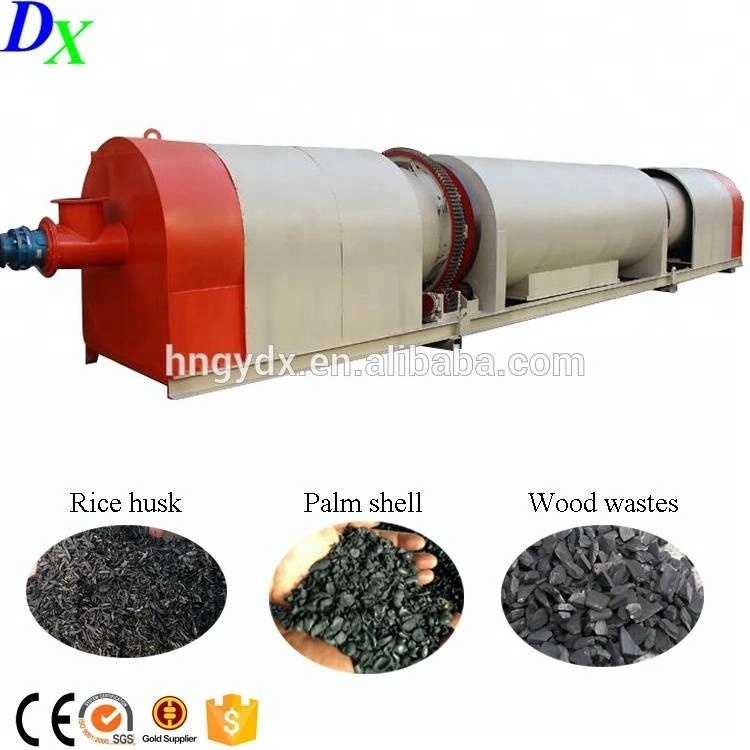 Continuous activated carbon rotary sawdust carbonization furnace kiln