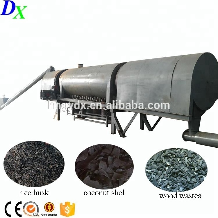 Continuous activated carbon rotary sawdust carbonization furnace kiln