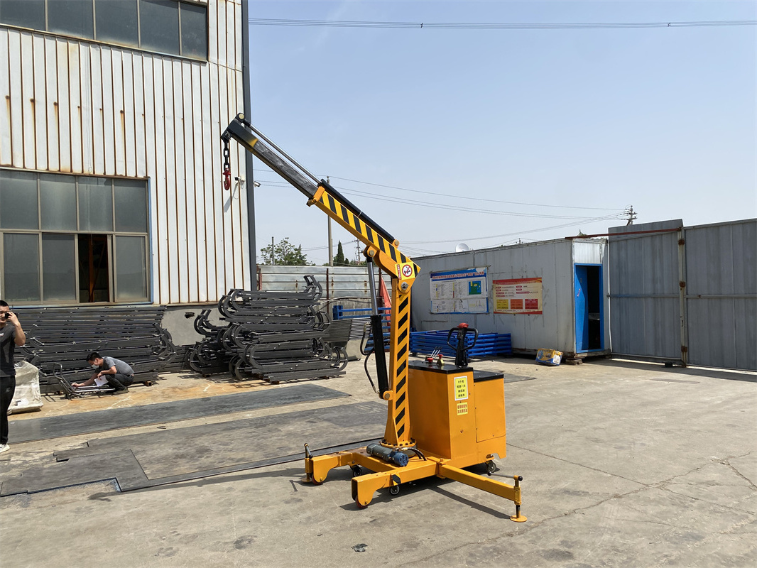 Crawler Crane with Hydraulic Telescopic Outrigger Small Crane Provided Construction Works 500kg 1Ton 2Ton Eng Mini Spider Crane