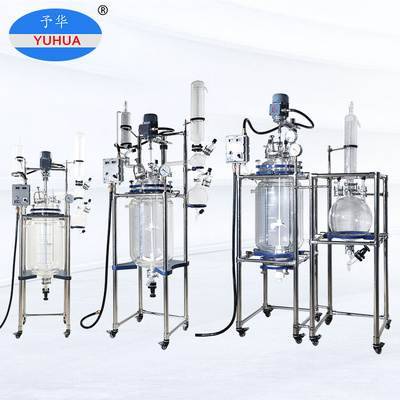 YUHUA Lab Heating Equipment 200 Liter Glass Reactor 200L Price