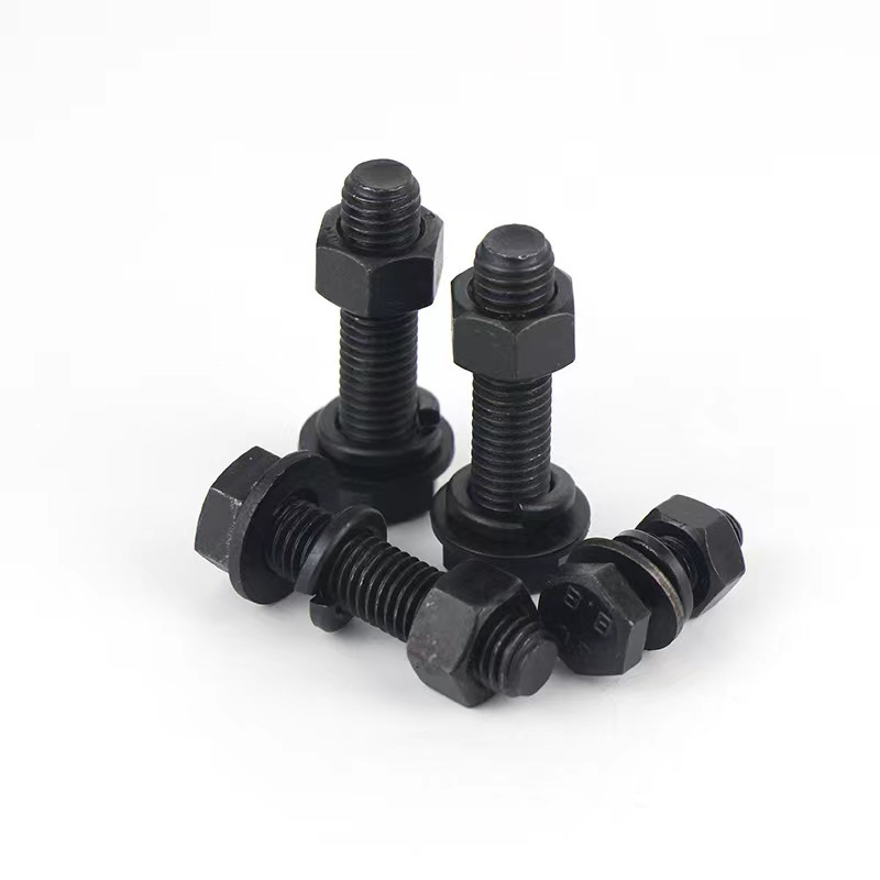 High Strength Carbon Steel Hex Bolts 10.9 Black Oxide high strength hex bolts