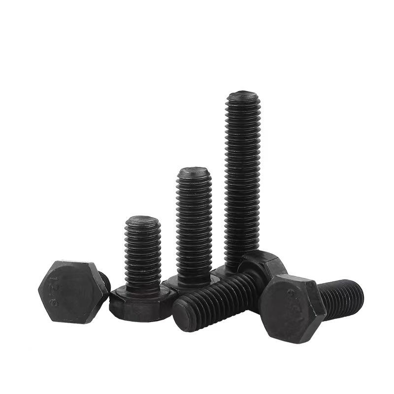 High Strength Carbon Steel Hex Bolts 10.9 Black Oxide high strength hex bolts