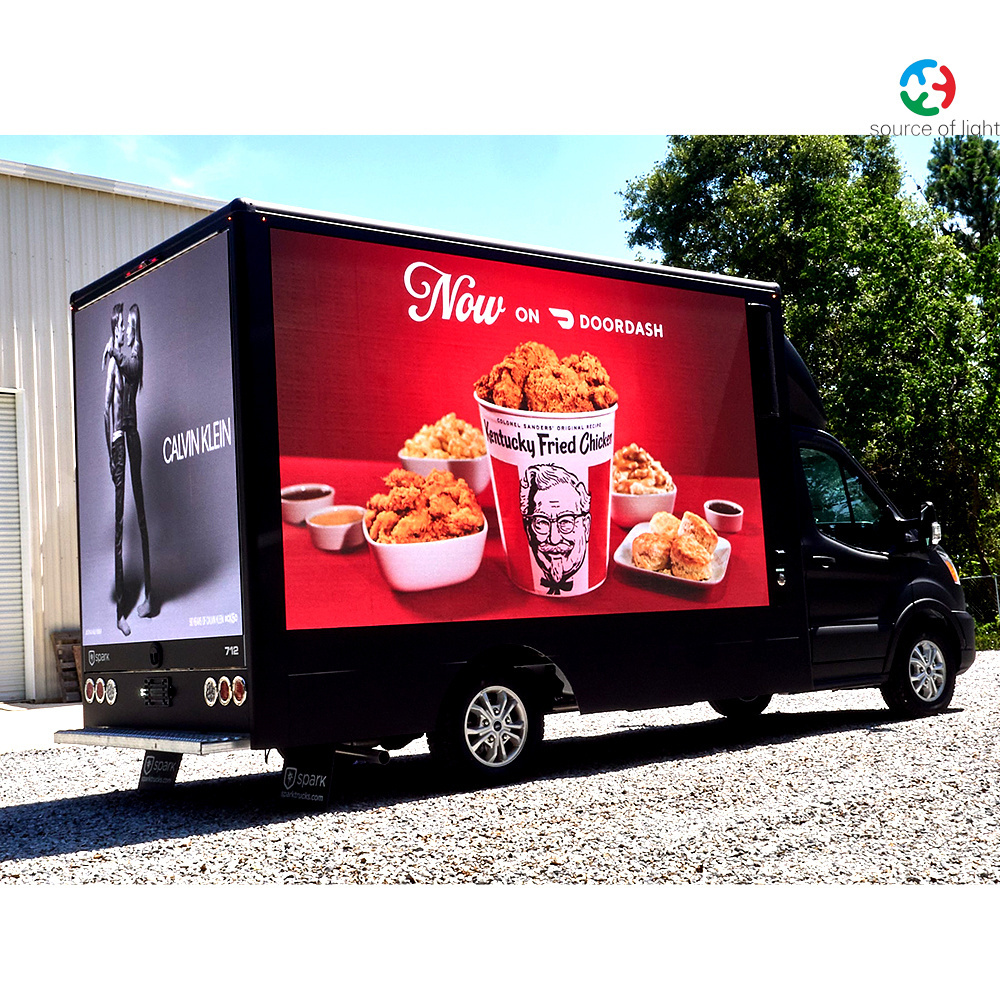 Outdoor Video Advertising P3.91 P4 P5 P6 P8 Outdoor Truck Bus Car LED Screen Mobile Truck LED Display