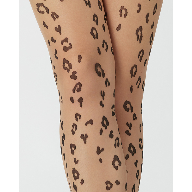 Fashion Leopard Pattern Skin Japanese Stockings For Girl Ladies