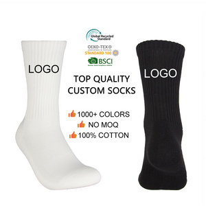 Custom Logo Oem Basketball Sports Sock Men Athletic Grip Towel Bottom Sock Football Soccer Anti Non Slip Socks