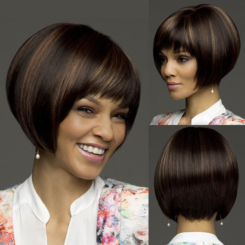 High Quality Short Bob Japanese Fiber Wig Black Synthetic Hair Wigs For Women synthetic wig