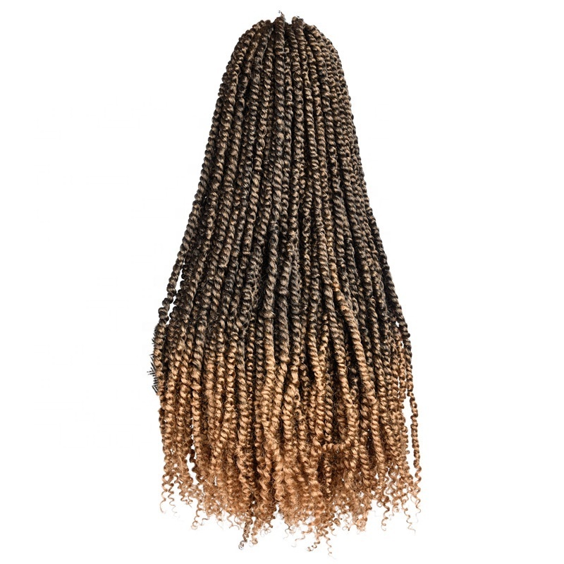 Wholesale Synthetic Twists Crochet Braids Hair Long 18inch Ombre Pre Twisted Passion Twist Hair