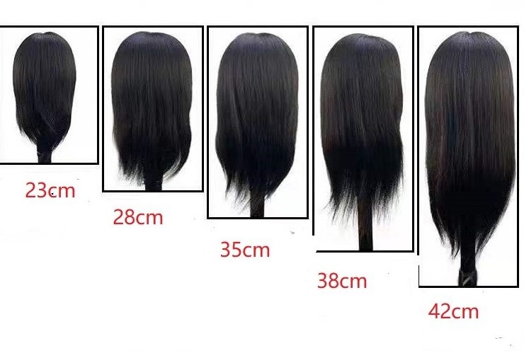 100% Human Hair Mannequin Head For Hairdressers , Practice Female Mannequin Head For training