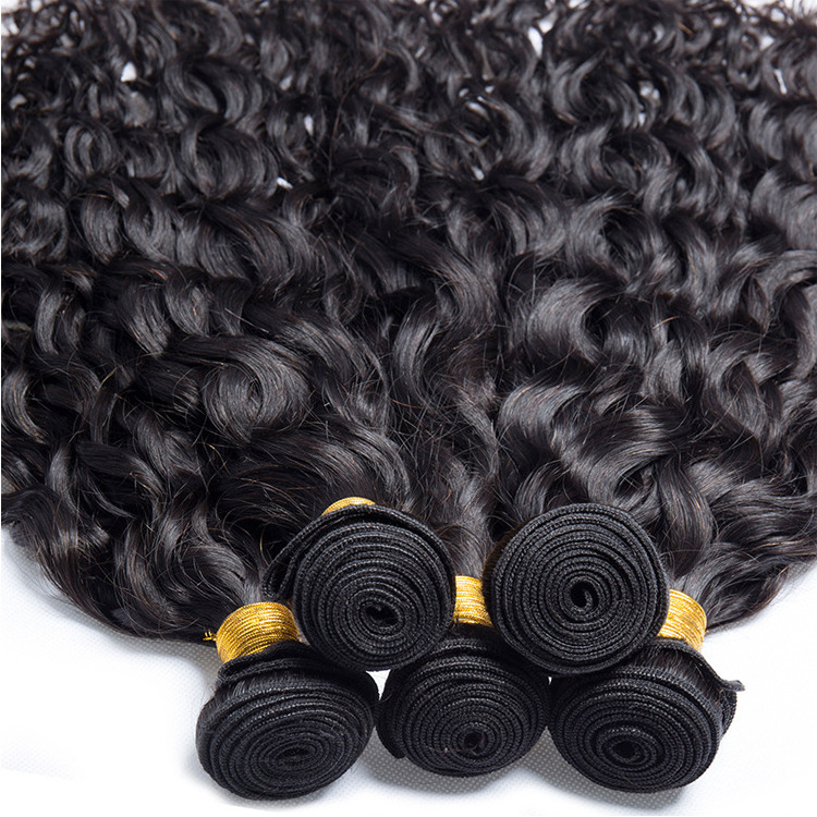 stock natural black water wave human  hair weave, 8-30 inch Cheap  brazilian Hair bundles china Vendors