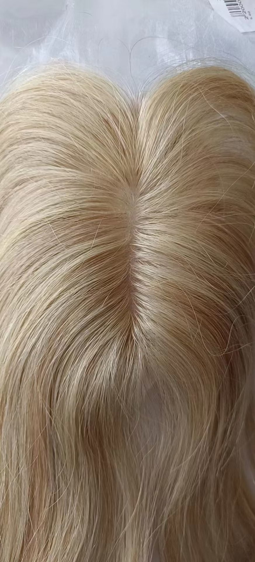 stock Straight Blonde Women Toupee silk base Hairpiece 6x12 remy Human Hair Topper for thinning hair