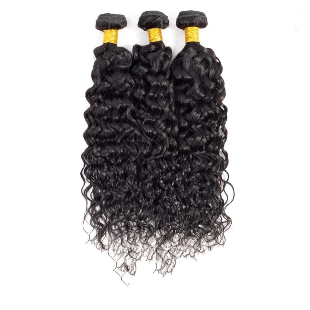 stock natural black water wave human  hair weave, 8-30 inch Cheap  brazilian Hair bundles china Vendors