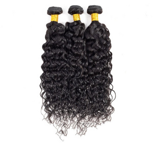 stock natural black water wave human  hair weave, 8-30 inch Cheap  brazilian Hair bundles china Vendors