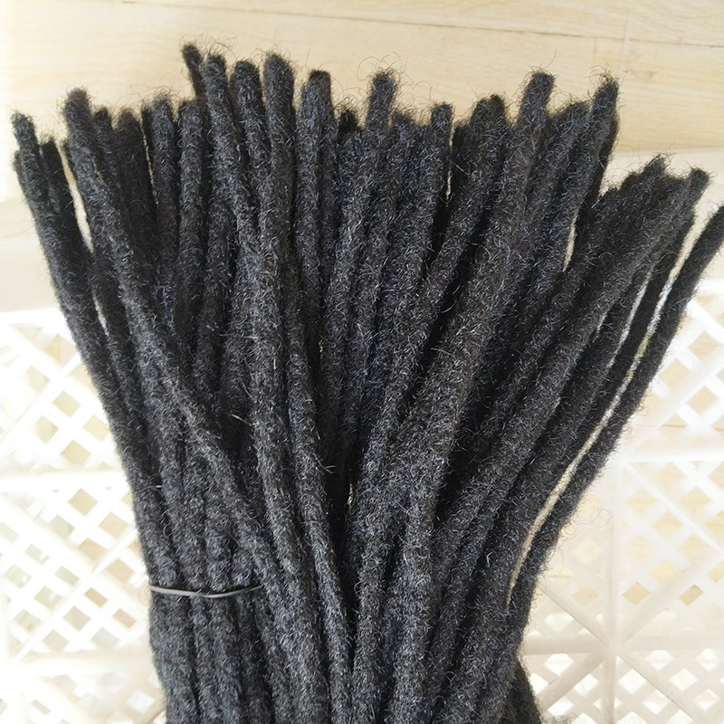 natural  10a  100 human hair dreadlocks extensions  handmade dreadlocks Crochet Braid Hair Remy hair