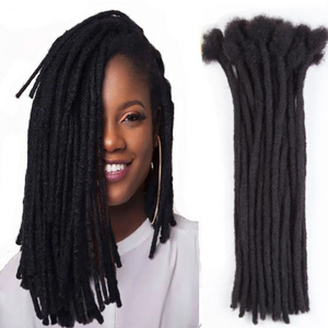 natural  10a  100 human hair dreadlocks extensions  handmade dreadlocks Crochet Braid Hair Remy hair