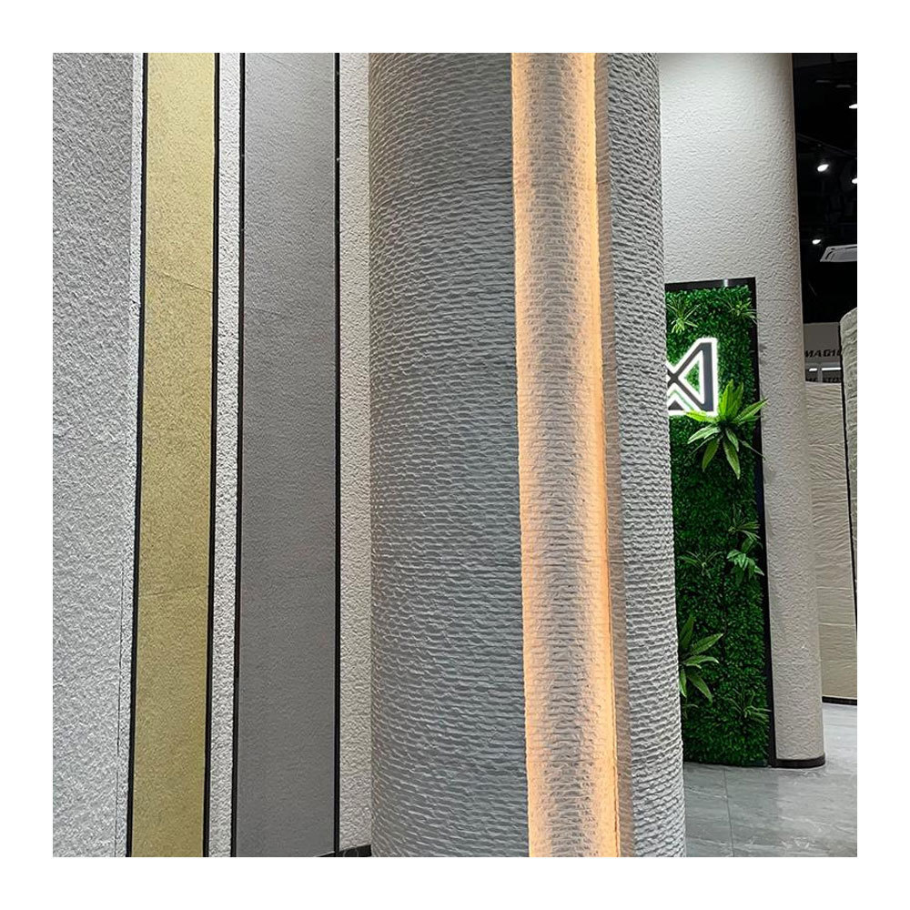 Lightweight flexible soft stone wall tiles fiber cement wall panel