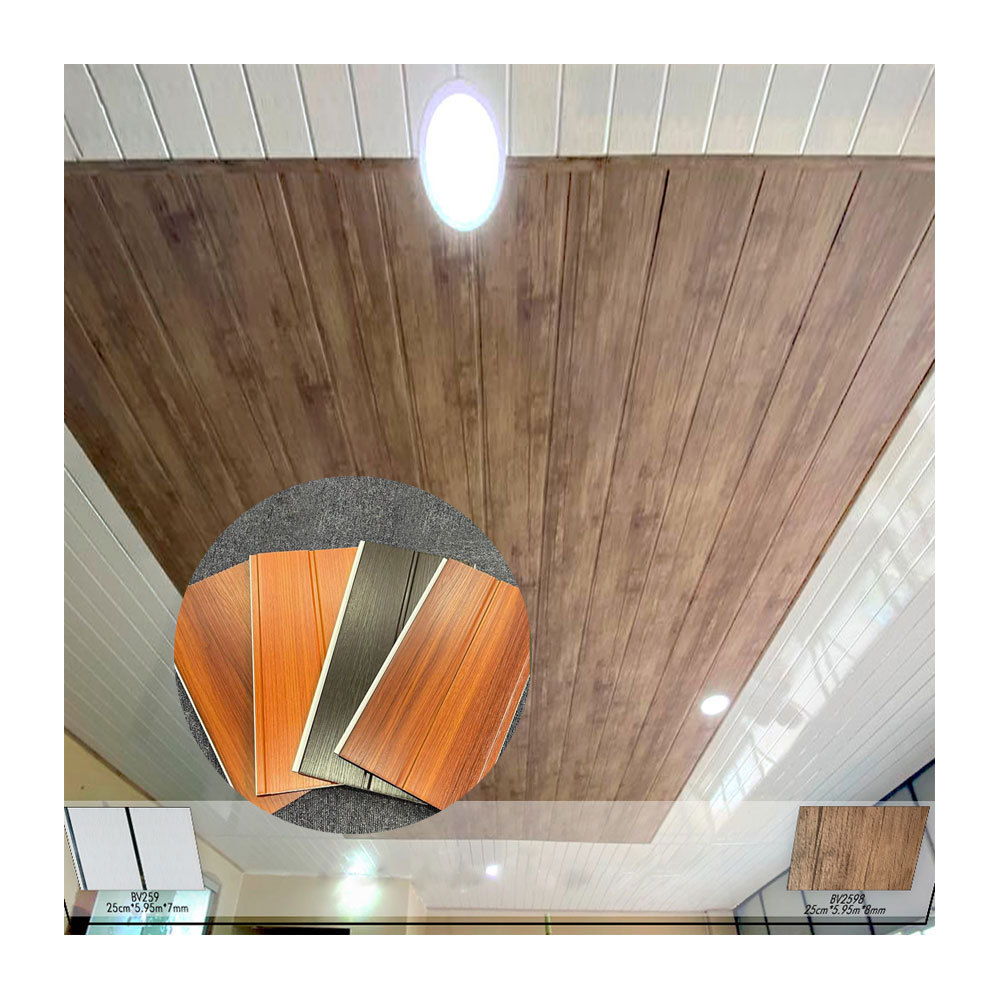 Halong New arrive cielo falso de pvc ceiling panel tiles for indoor decoration