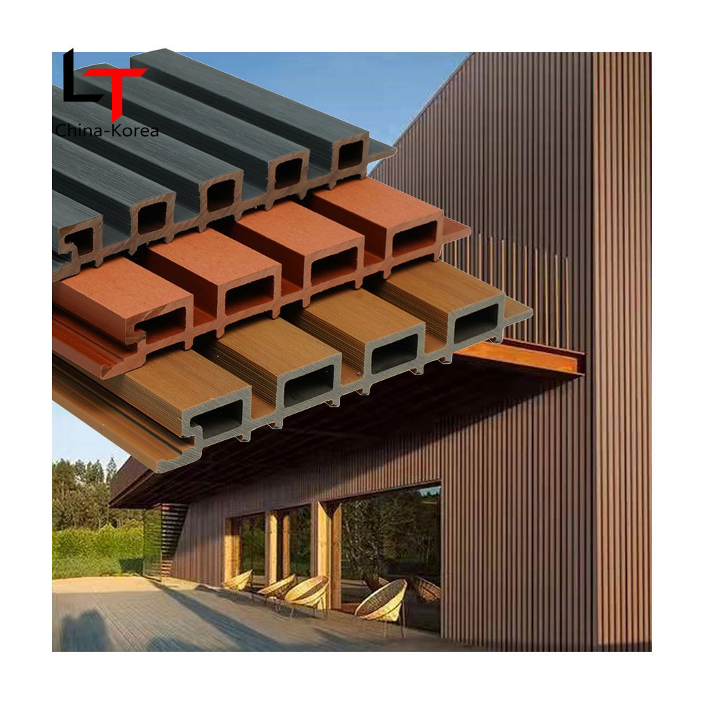 Halong WPC co-extrusion great wall cladding wall wood plastic decking outdoor wall panels