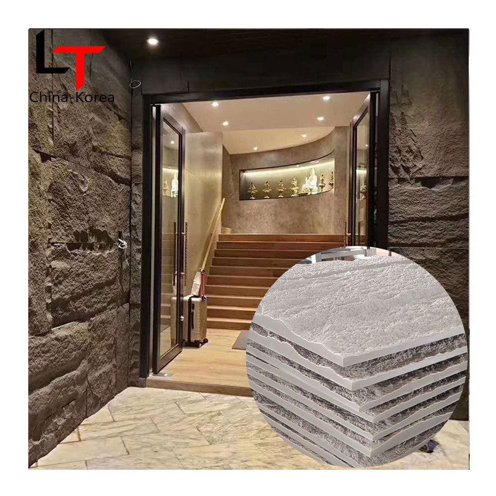 Halong Outdoor Artificial Slate Cladding Cultural Decorative Stones Veneer Faux pu foam stone wall