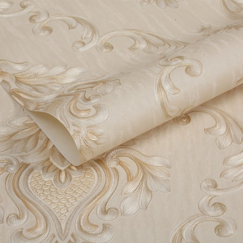 Halong European style non-woven wallpaper luxury home wallcovering 3d  relief wallpaper