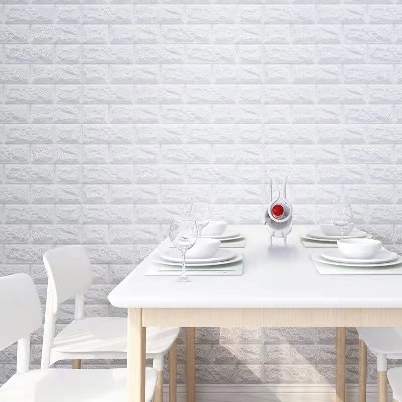 Halong Longtime waterproof foil-proof peel and stick white/colorful removable wallpaper