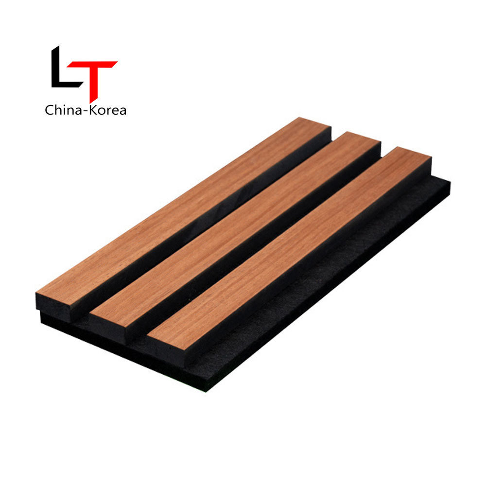 Halong Akupanel Maple Wood Fiber Wool Veneer Slats Acoustic Slat Panel wall soundproofing panels Acusticos