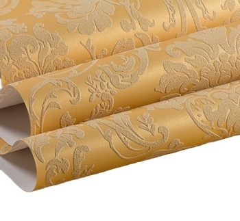 Halong European style non-woven wallpaper luxury home wallcovering 3d  relief wallpaper