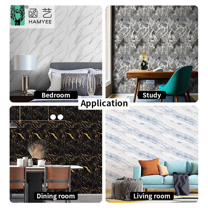 home decor papel de parede adesivo wall paper 3d wall sticker nature marble wallpaper peel and stick