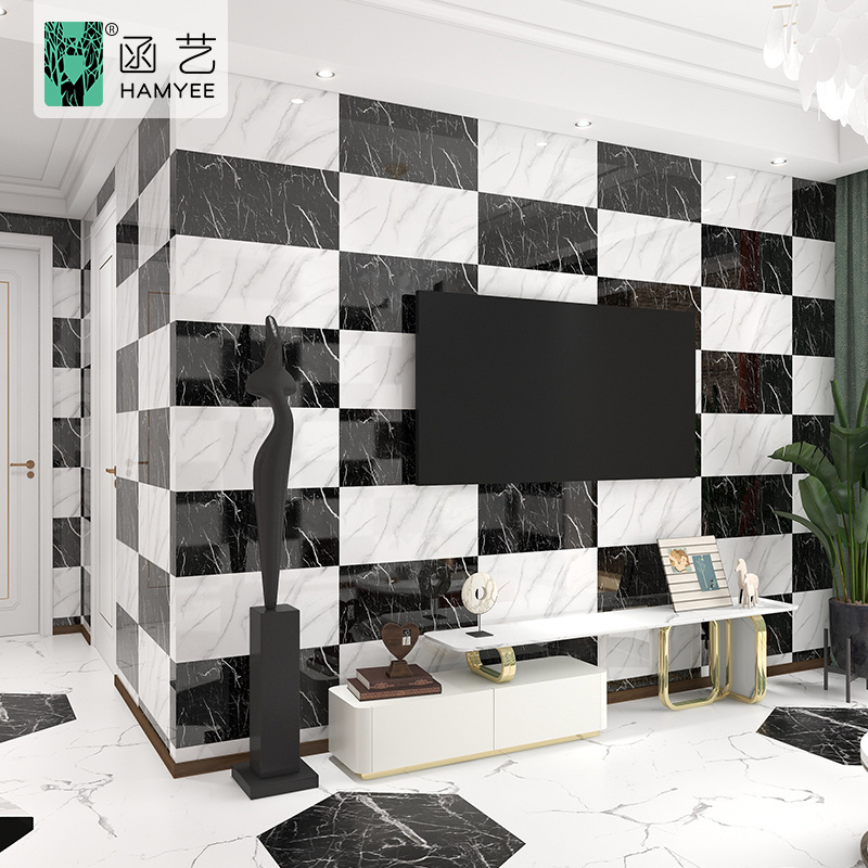 home decor papel de parede adesivo wall paper 3d wall sticker nature marble wallpaper peel and stick