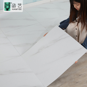 scratch resistant waterproof peel and stick luxury vinyl flooring sticker self adhesive pvc floor tile