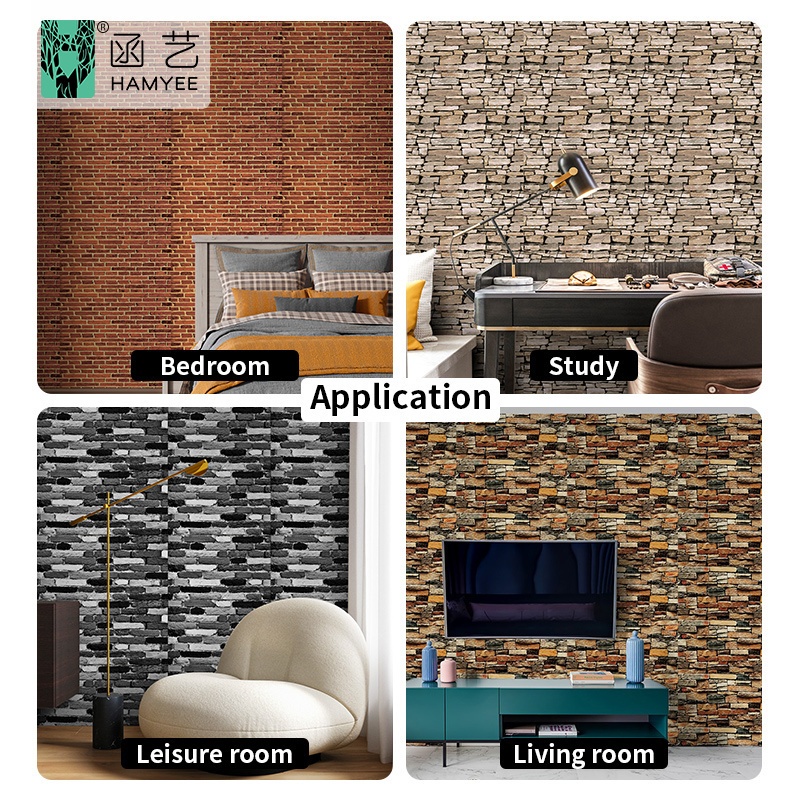 foam laminas de pvc para paredes marble wall paper stickers peel and stick wallpaper brick