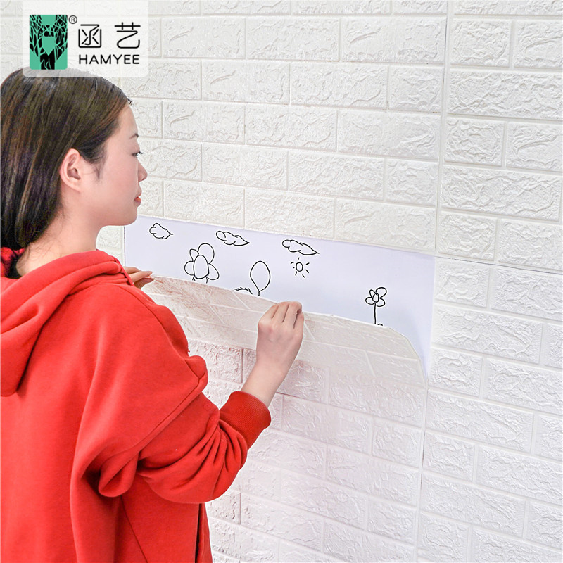 peel and stick foam wallpaper papel tapiz impermeable ceiling wall paper 3d mural wallpaper for bedroom