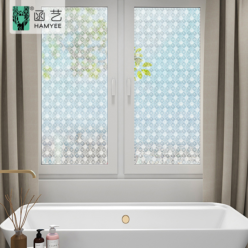 High quality non transparent glass static cling window films for privacy