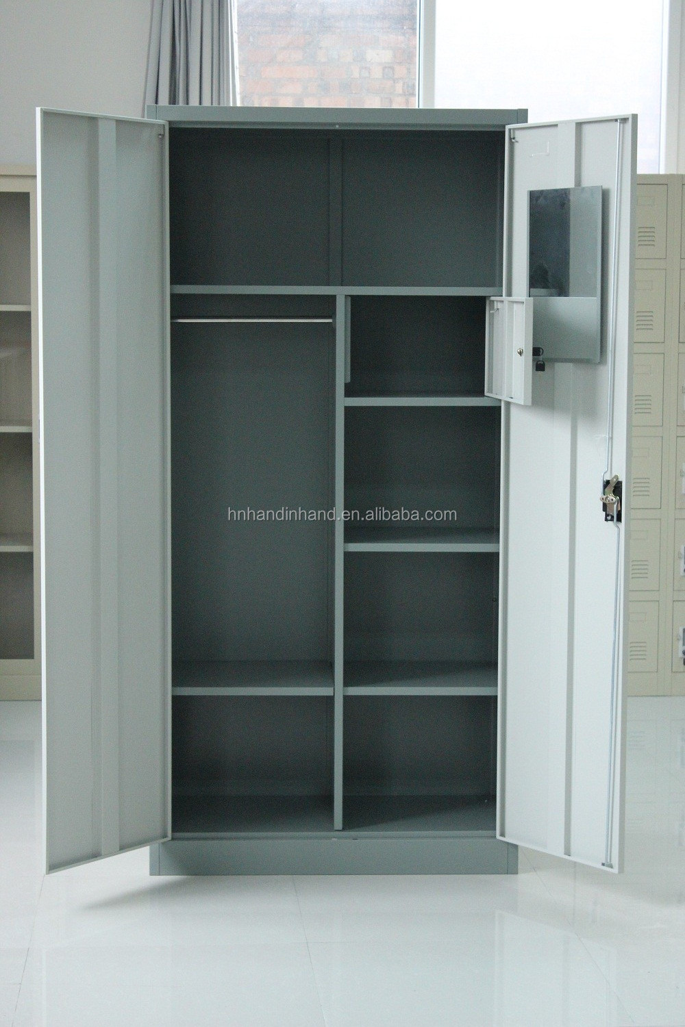 Favorites Compare stainless steel cupboard for clothes/mobile shutter door storage cabinet/metal bedroom dressing cupboard