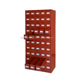 Chinese Herb Medicine 50 Drawers Stainless Storage Cabinet