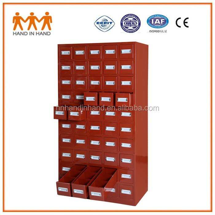 Chinese Herb Medicine 50 Drawers Stainless Storage Cabinet