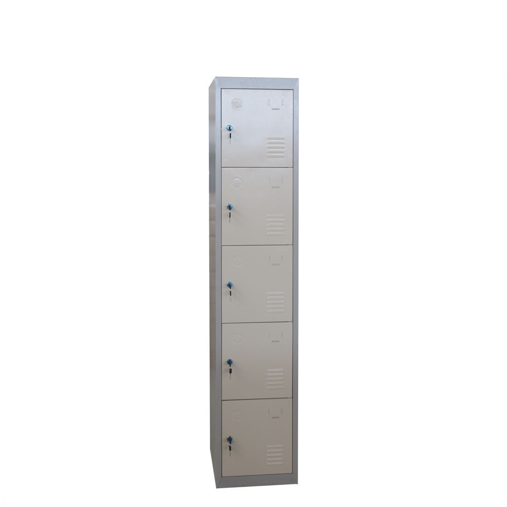 colorful five doors steel locker smart locker